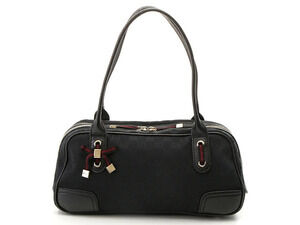 Gucci GG Canvas Sherry Boston Bag Black